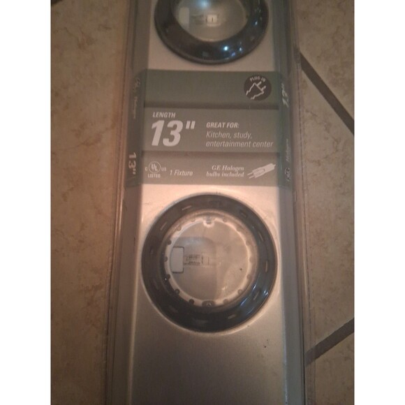 GE Halogen 2-Light Bar 13" Plug-In Under Cabinet Task Light – New Sealed – Model - Picture 3 of 7